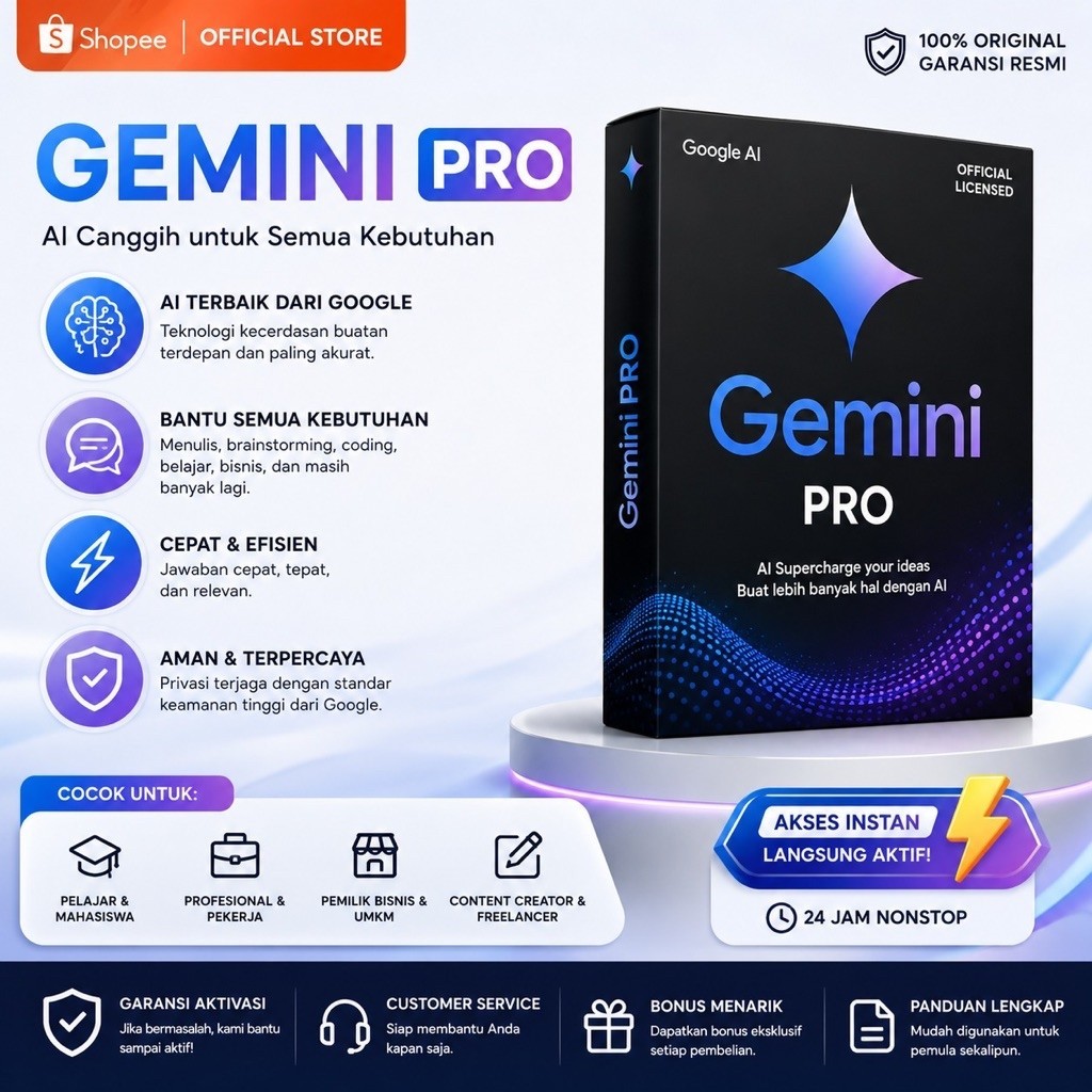 Gemini Pro 18 bulan Family Head (Garansi Redeem)