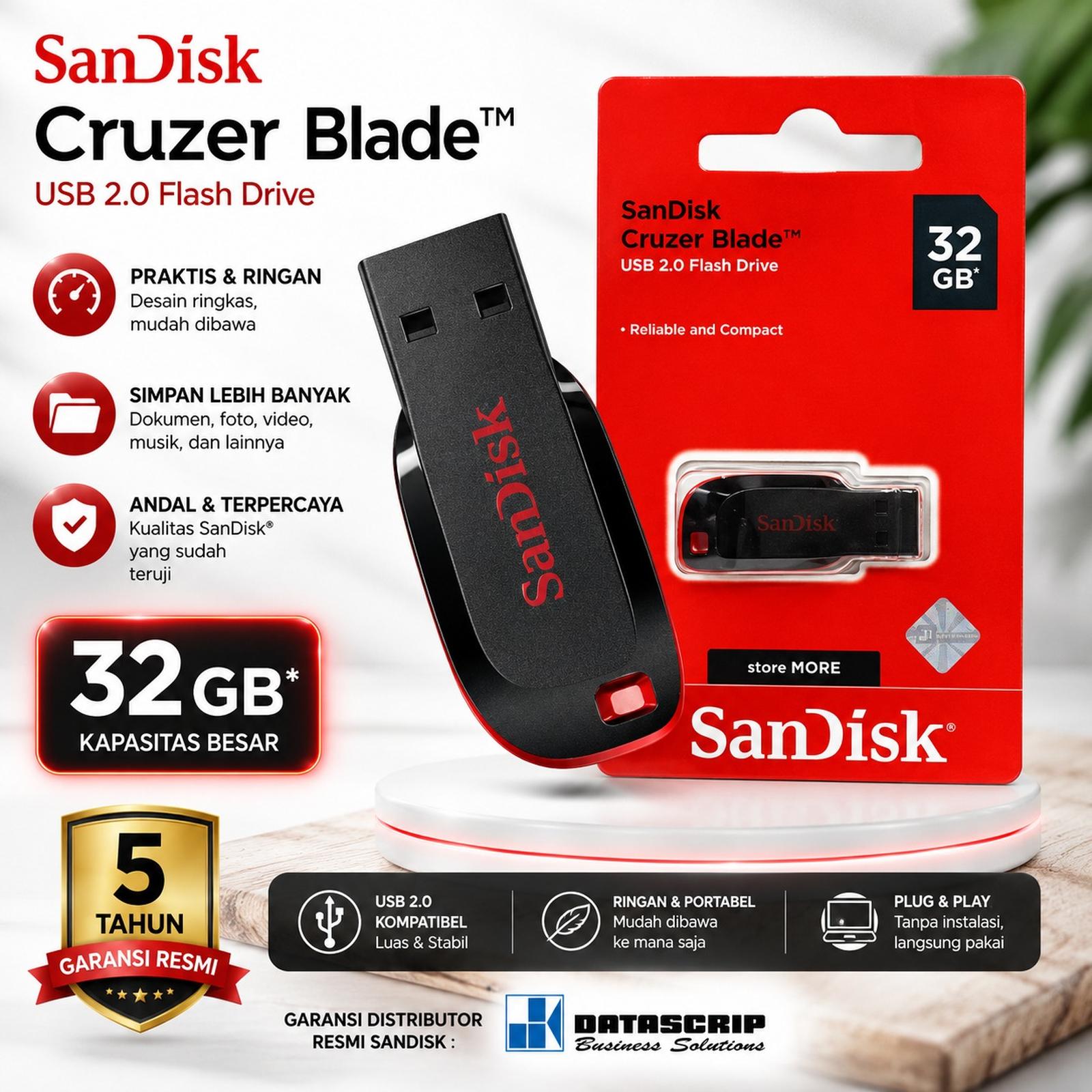 FlashDisk Sandisk CZ50 Cruzer Blade - 32GB